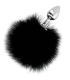 DARKNESS - EXTRA BUTTPLUG ANAL CON COLA NEGRO 7 CM