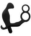 ADDICTED TOYS - PLUG ANAL CON ANILLA DOBLE PENE Y TESTICULOS NEGRO