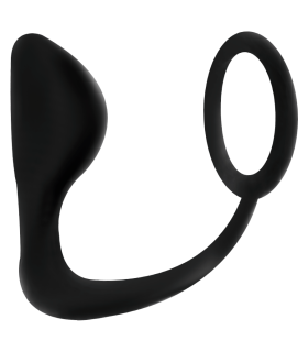 ADDICTED TOYS - PLUG ANAL CON ANILLO PENE NEGRO