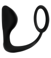 ADDICTED TOYS - PLUG ANAL CON ANILLO PENE NEGRO