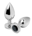 METAL HARD - ANAL PLUG DIAMOND NEGRO MEDIUM 7.62CM