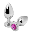 METAL HARD - ANAL PLUG DIAMOND ROSA SMALL 5.71CM