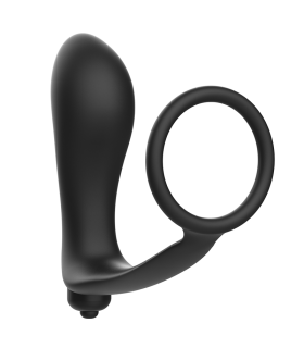 ADDICTED TOYS - PLUG ANAL VIBRADOR CON ANILLO PENE