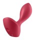 SATISFYER - BACKDOOR LOVER PLUG ANAL VIBRADOR ROJO