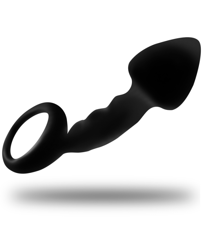 OHMAMA - PLUG ANAL ACANALADO CON ANILLA