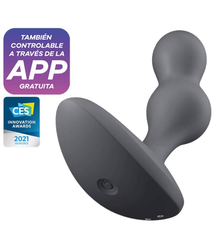 SATISFYER - DEEP DIVER PLUG VIBRADOR APP GRIS