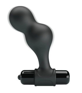MR PLAY - PLUG ANAL VIBRADOR DE SILICONA NEGRO