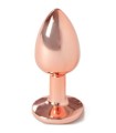 SECRETPLAY - METAL BUTT PLUG ORO ROSA TALLA S 7 CM