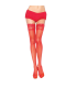 LEG AVENUE - MEDIAS ROJAS CON ENCAJE AUTOADHESIVAS