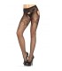 LEG AVENUE - PANTIE EN RED BORDADA NEGRO ELEGANTE