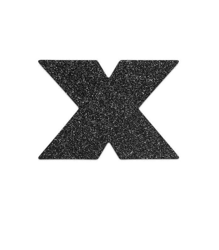 BIJOUX - INDISCRETS PEZONERAS FLASH CRUZ NEGRO