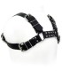 LEATHER BODY - BLACK BULL DOG HARNESS
