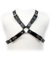 LEATHER BODY - BLACK BUCKLE HARNESS FOR MEN