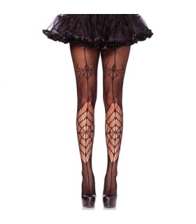 LEG AVENUE - MEDIAS SPIDER NEGRO