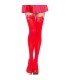 LEG AVENUE - MEDIAS ROJAS CON LAZO ROJO TALLA UNICA