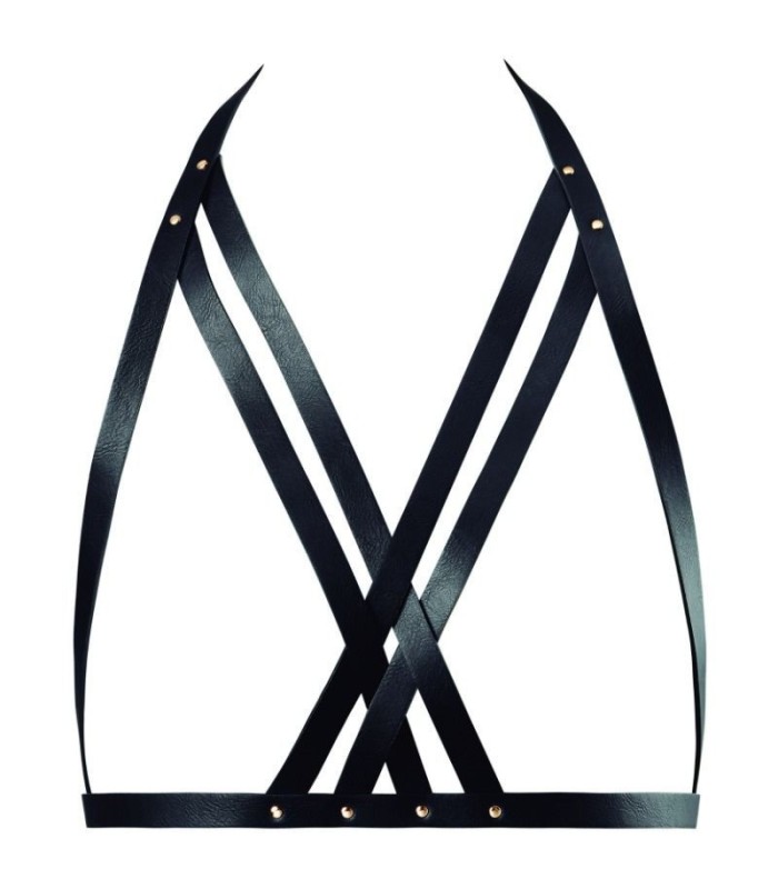 BIJOUX INDISCRETS MAZE - SUJETADOR CON CORREAS NEGRO