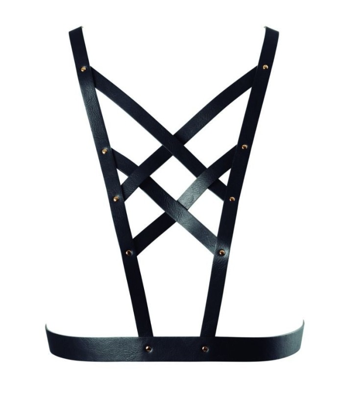 BIJOUX - INDISCRETS MAZE ARNES CRUZADO CON ESCOTE NEGRO