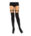 LEG AVENUE - LIGAS DOBLES ELASTICAS CON CORAZON TALLA UNICA