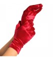 LEG AVENUE - GUANTES SATIN ROJO