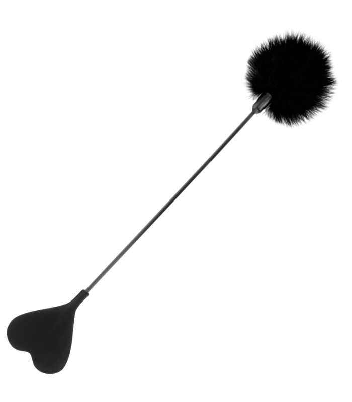 DARKNESS - FUSTA CON PLUMA LOVE NEGRO 40 CM