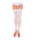 LEG AVENUE - MEDIAS ALTAS BLANCAS TALLA UNICA