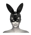 COQUETTE CHIC DESIRE - MASCARA CUERO VEGANO CON OREJAS DE CONEJO