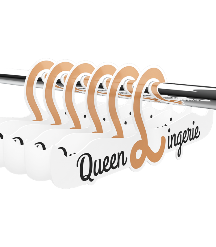 QUEEN LINGERIE - PERCHA PARA LENCERIA 27.5 CM 1 UNIDAD