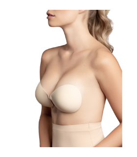 BYE-BRA - SUJETADOR INVISIBLE BEIGE COPA B