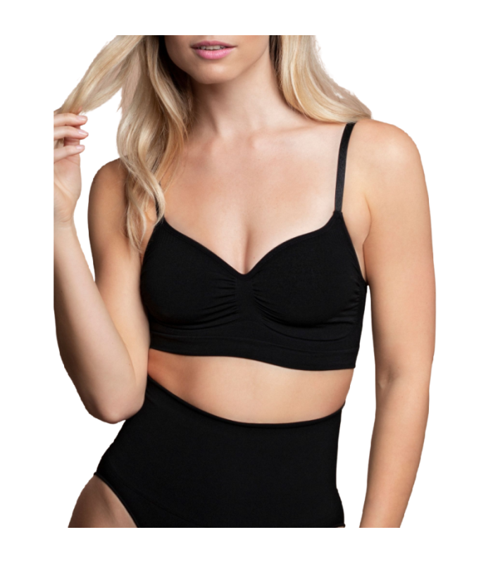 BYE-BRA - MEDIUM CONTROL SUJETADOR SIN COSTURAS NEGRO TALLA XXL