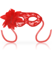 OHMAMA - MASKS ANTIFAZ CON ENCAJES Y FLOR ROJO
