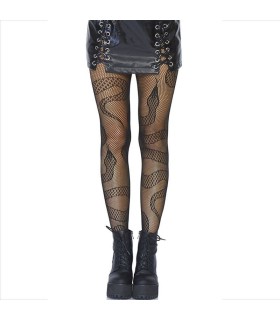 LEG AVENUE - MEDIAS DE RED SERPIENTES NEGRO