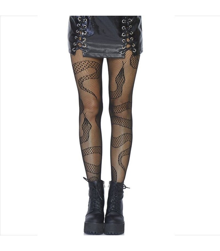 LEG AVENUE - MEDIAS DE RED SERPIENTES NEGRO