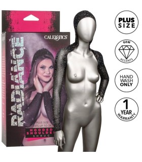 CALEXOTICS - RADIANCE ENCOGIMIENTO DE HOMBROS CON CAPUCHA PEDRERÍA TALLA GRANDE