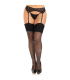 LEG AVENUE - MEDIAS SPANDEX CON DIAMANTES NEGRO