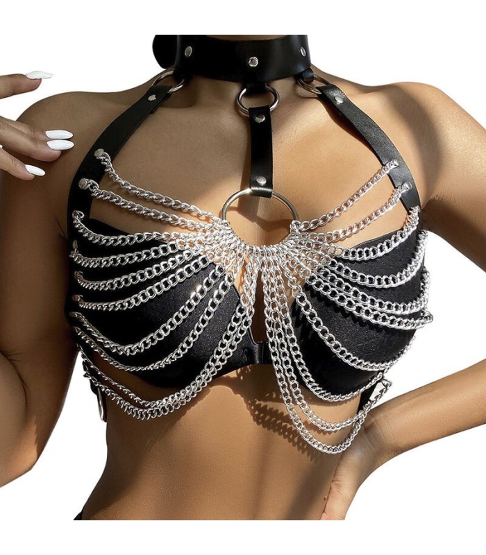 SUBBLIME - ARNÉS DE PECHO CADENAS ANILLA GRANDE TALLA ÚNICA