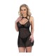 LIVCO CORSETTI FASHION - BINELLA SET BABYDOLL + TANGA NEGRO S/M