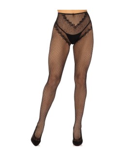 LEG AVENUE - MEDIAS REJILLA SIN ENTREPIERNA NEGRO