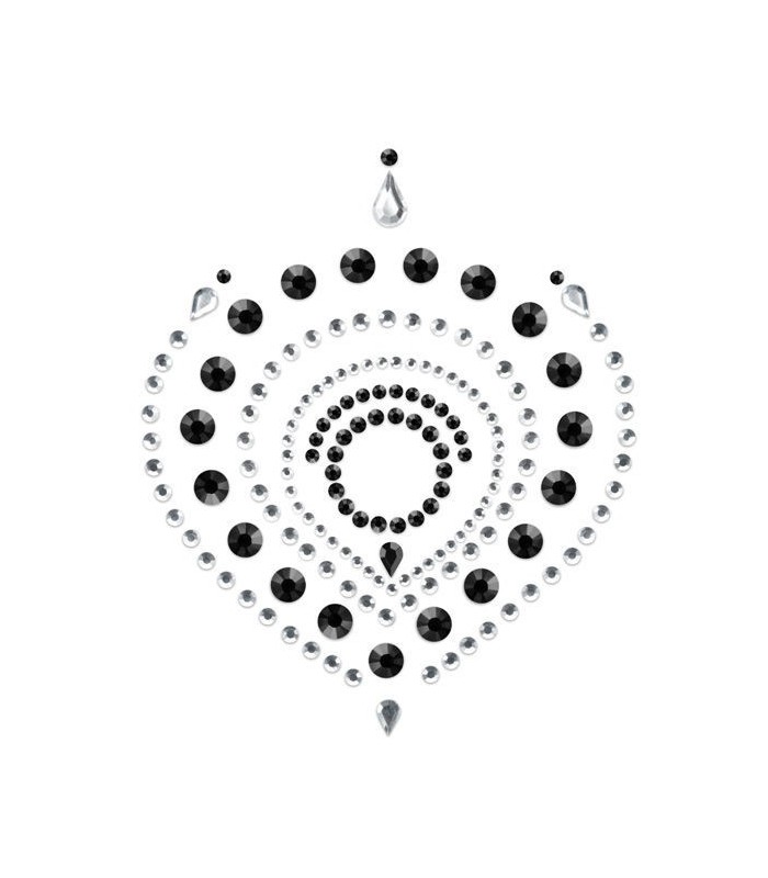 BIJOUX - INDISCRETS FLAMBOYANT NEGRO & PLATA