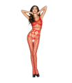 PASSION - WOMAN BS032 BODYSTOCKING ROJO TALLA UNICA