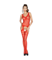 PASSION - WOMAN BS038 BODYSTOCKING ROJO TALLA UNICA