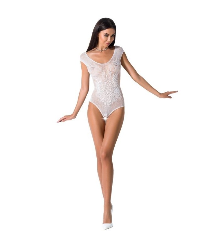 PASSION - WOMAN BS064 BODYSTOCKING BLANCO TALLA UNICA