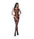 PASSION - WOMAN BS066 BODYSTOCKING NEGRO TALLA UNICA