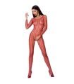 PASSION - WOMAN BS068 BODYSTOCKING ROJO TALLA UNICA