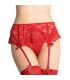 QUEEN LINGERIE - TANGA CON LIGUERO DE ENCAJES S/M