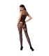 PASSION - WOMAN BS076 BODYSTOCKING TALLA UNICA NEGRO