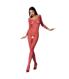 PASSION - WOMAN BS077 BODYSTOCKING TALLA UNICA ROJO
