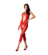 PASSION - WOMAN BS081 BODYSTOCKING ROJO TALLA UNICA