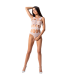 PASSION - WOMAN BS083 TEDDY CUERPO DE RED BLANCO ONE SIZE