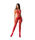 PASSION - WOMAN BS084 BODYSTOCKING ROJO TALLA UNICA