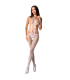 PASSION - WOMAN BS084 BODYSTOCKING BLANCO TALLA UNICA